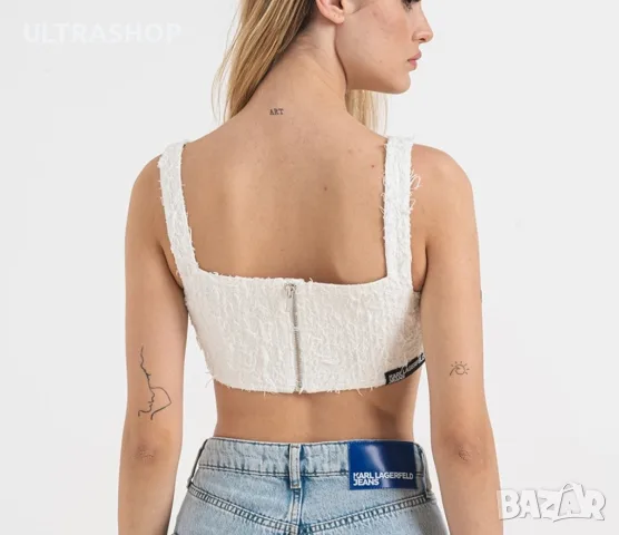 Нов дамски топ KARL Lagerfeld Jeans XL, снимка 7 - Корсети, бюстиета, топове - 55563659