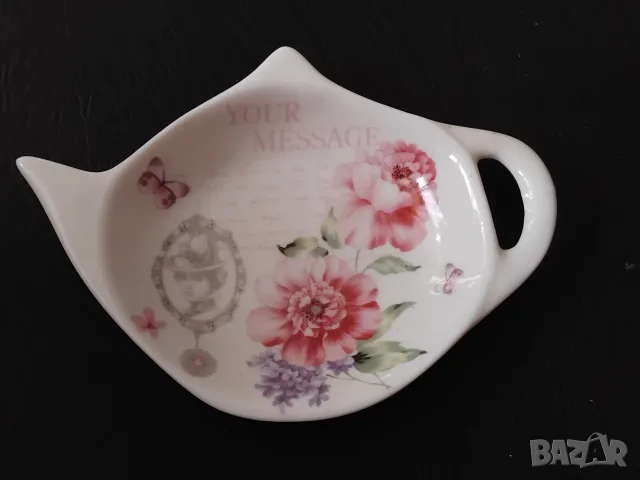 Порцеланова мини чинийка с формата на чайник, снимка 3 - Други - 55417821