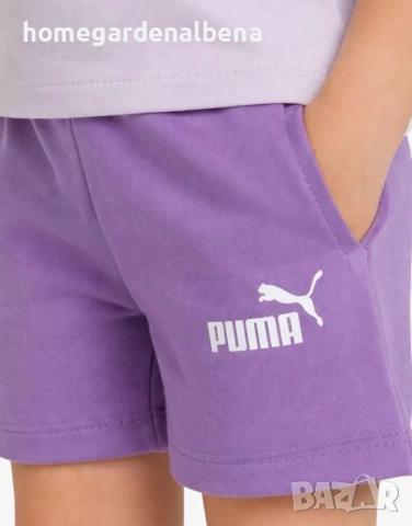 💜 PUMA Minicats Tee And Shorts Set Purple – Детски спортен комплект, снимка 4 - Детски комплекти - 54484929