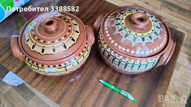 Троянски гювечи с капаци – 2 броя, снимка 9 - Съдове за готвене - 55003905