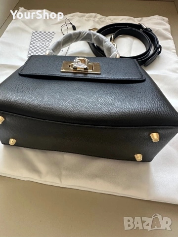 Дамска чанта Furla 1927 в черен цвят, снимка 3 - Чанти - 54061332
