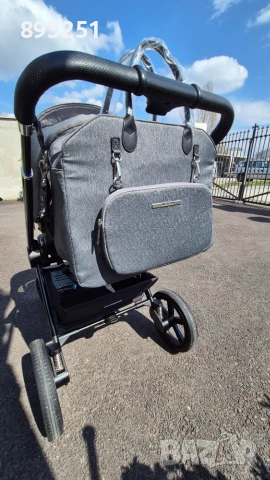 Количка Venicci Upline Slate Grey, снимка 8 - Детски колички - 55232772