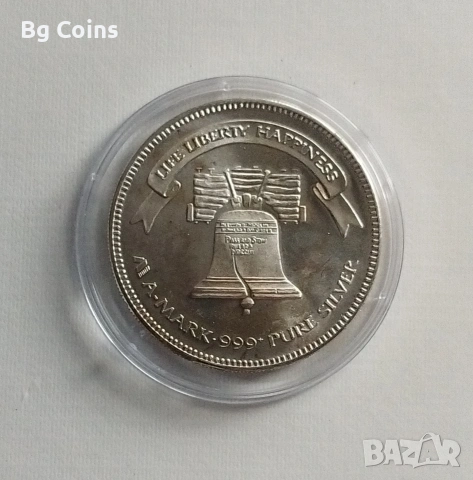 Сребро 1 OZ 1986 Америка , снимка 2 - Нумизматика и бонистика - 54301571