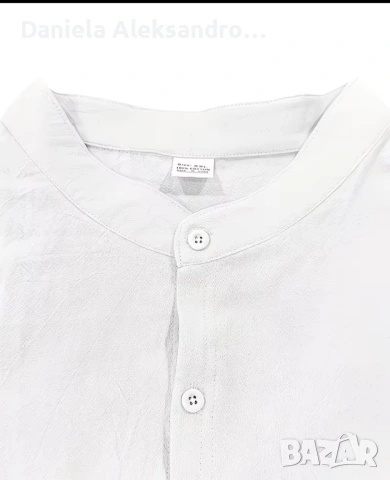 Мъжки спортно елегантен екип 100% ЛЕН L, снимка 3 - Костюми - 54032832