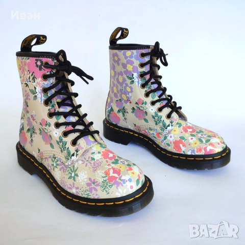 Дамски боти Dr. Martens AirWair естествена кожа, снимка 2 - Дамски боти - 55072783
