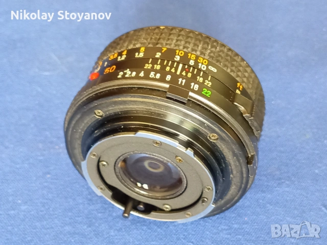 Обектив MINOLTA 1:2/50 mm MD, снимка 3 - Обективи и филтри - 54575140