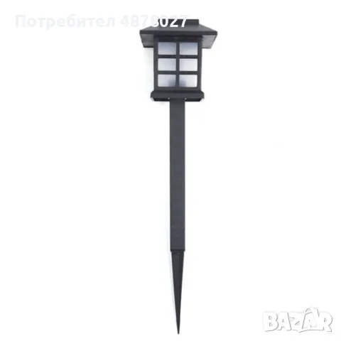 Комплект от 6 броя соларни LED лампи за двор и градина / Височина на соларната LED лампа: 27 см.; Ра, снимка 4 - Външни лампи - 55390968