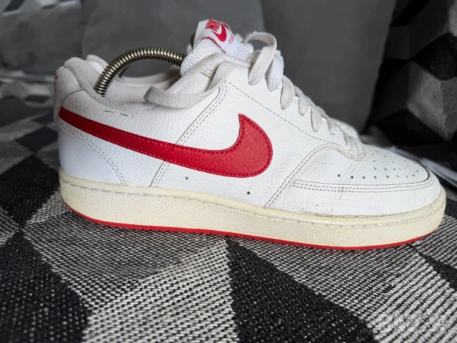 Nike Court Vision LowWhite University Red, снимка 2 - Маратонки - 54903581