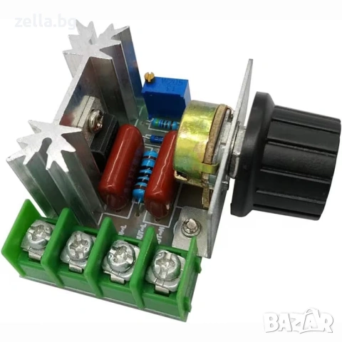 Регулатор на напрежение 220V 2000W | Димер за обороти на електромотор, вентилатор и осветление 10014, снимка 6 - Друга електроника - 54655952