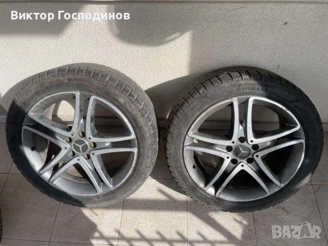 Оригинални джанти на мерцедес със зимни гуми 245/45R18, снимка 2 - Гуми и джанти - 54625350