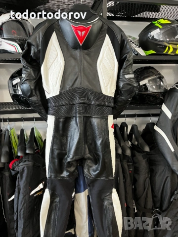 Кожен мото екип DAINESE ASPIDE ,52 M/L ,2 части, ,гърбица протектори,оригинален 682.58 лв. / 349 €, снимка 6 - Аксесоари и консумативи - 54952600