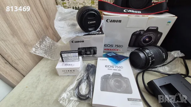 Фотоапарат Canon EOS 750 D, снимка 3 - Фотоапарати - 55388371