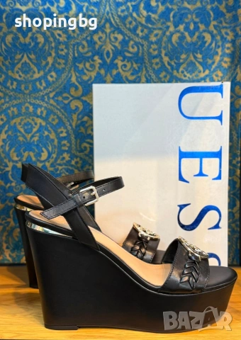 Дамски сандали на платформа GUESS BLACK, снимка 2 - Други - 54779892