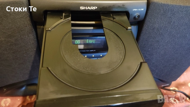 Ретро микро аудио система Sharp CD-Q5 – Като нова, всичко работи!, снимка 7 - Аудиосистеми - 54570203