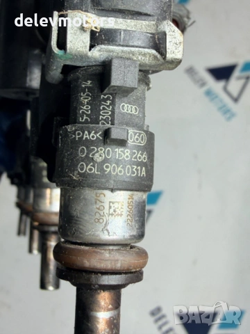 06L906031A, 0280158266, 06K133681A горивна рейка с дюзи и клапан от Vw Golf R 4motion 2018г, снимка 5 - Части - 54381048
