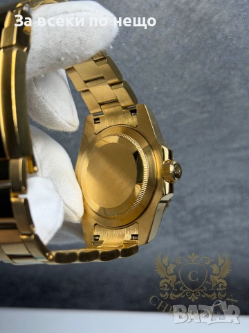 Rolex Submariner Gold Мъжки Часовник С Автоматичен Механизъм Код Chronolux29, снимка 3 - Мъжки - 55080581