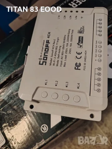 интелигентен Wi-Fi превключвател Sonoff 4CH R2, снимка 2 - Друга електроника - 55433940