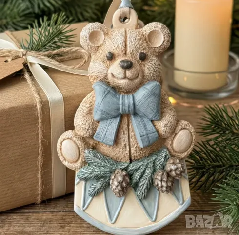 Молд коледна играчка за елха мече, снимка 6 - Форми - 55317094
