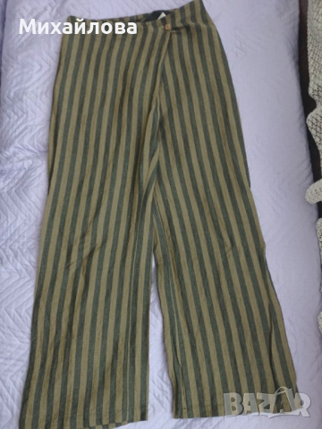 Дамски панталон от ленена смес