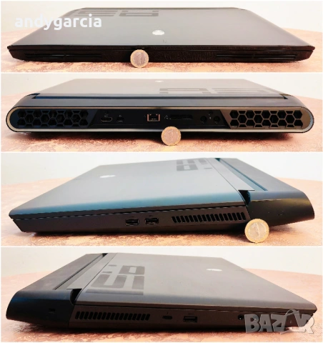 NVidia RTX 2080 8GB 190W/Core i9 - 9900K/16GB RAM/256GB SSD+1TB/17.3 144hz IPS/Dell Alienware AREA51, снимка 8 - Лаптопи за игри - 54741978