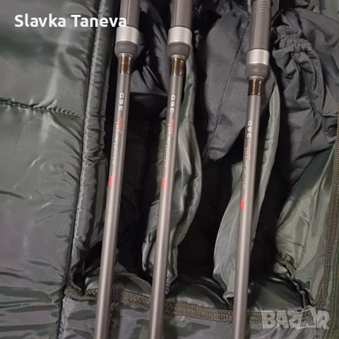 3 въдици FL Strategist с 3 макари, резервни шпули, калъф, шаранджийски, снимка 2 - Въдици - 54857769