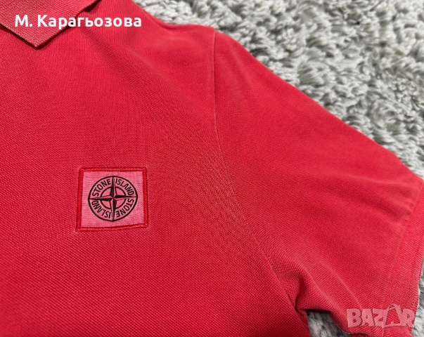 Оригинална тениска Stone Island, Размер S , снимка 3 - Тениски - 55236700