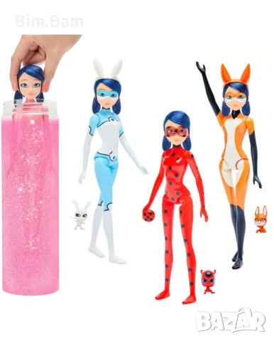 Оригинална кукла Miraculous Калинката и Черния котарак - Маринет с магическо разкриване, снимка 7 - Кукли - 55394061
