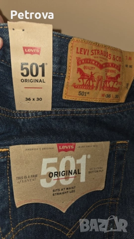 Нови, Класически мъжки дънки Levi's 501 original, снимка 4 - Дънки - 54681220