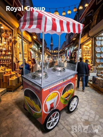 Колички за царевица на пара , снимка 2 - Колички за царевица - 54161631