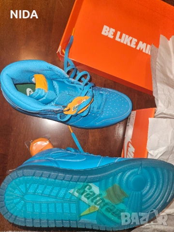 Маратонки Nike Air Jordan 1 Retro Hi “Gatorade” - 45.5 EU / 10.5 UK - Нови - Сини - Уникат!, снимка 4 - Маратонки - 54805144