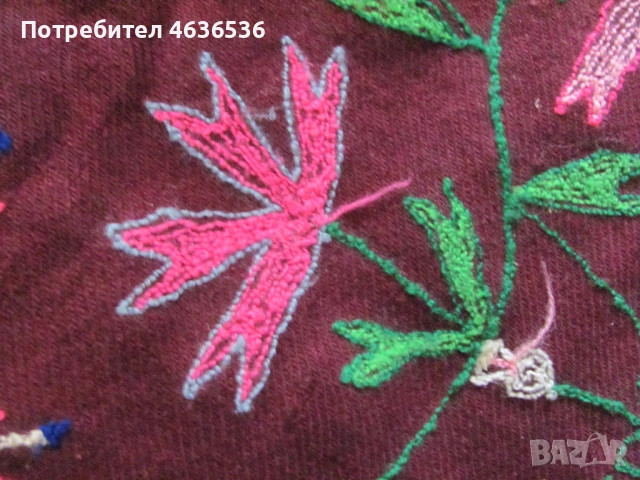 19век вълнена престилка за носия , 86х73см., снимка 5 - Антикварни и старинни предмети - 54040307