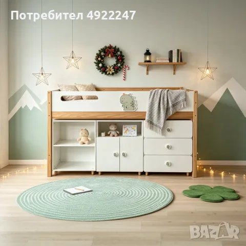 Детско  легло от МДФ  И Дърво , снимка 8 - Мебели за детската стая - 55695826