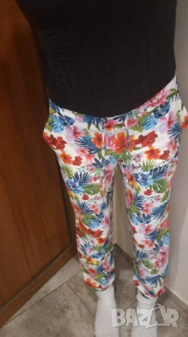 Дамски флорален летен панталон