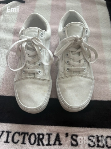 vans бял с цветя , снимка 2 - Кецове - 55616803