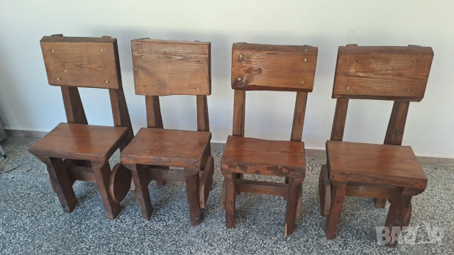Дървени столчета