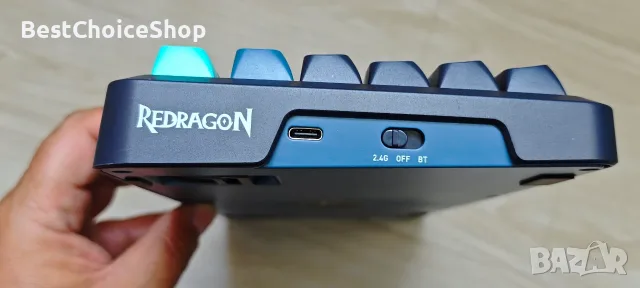 механична геймърска клавиатура Redragon Behemoth Pro K724GBG-RGB-PRO., снимка 3 - Клавиатури и мишки - 55317620