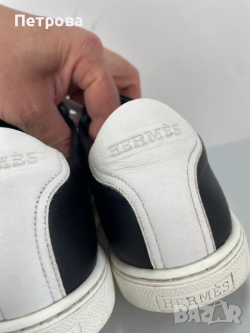 Hermes Кожени маратонки 37 Оригинал, снимка 6 - Маратонки - 54970147