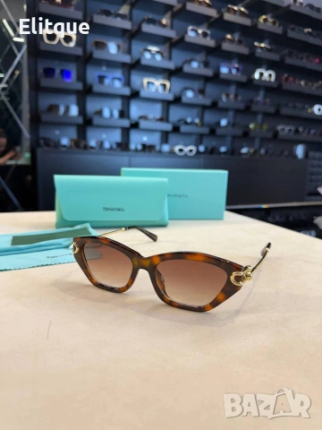 Очила + висок клас калъф + на марката кутия + сертификат + кърпичка prada Tiffany , снимка 2 - Слънчеви и диоптрични очила - 54648762