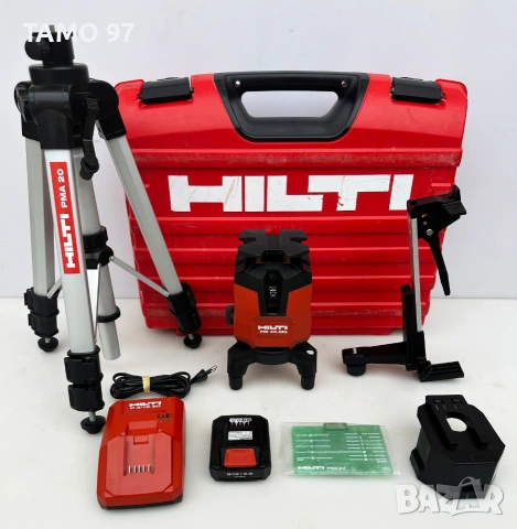 Hilti PM 40-MG - Мултилинеен лазер със зелен лъч като нов!