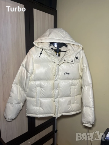 Яке Corteiz Bolo Jacket Cream S  - YKK Zip - Ново без етикет