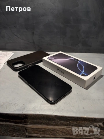 КАТО ЧИСТО НОВ Iphone 16 Pro Max Black, 100% батерия, снимка 7 - Apple iPhone - 54227201