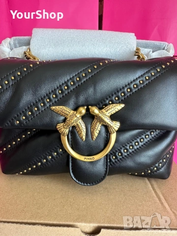 PINKO Мini Love Puff – оригинална кожена чанта | НОВА, снимка 2 - Чанти - 54048264