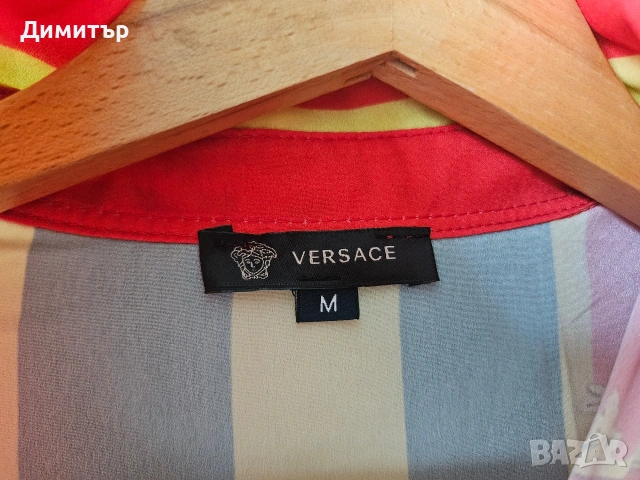 Риза на Versace made in Italy Версаче М , снимка 8 - Ризи - 54734386