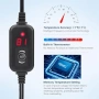 Нов Потопяем нагревател за аквариум 100W с външен термоконтролер сладка и солена вода 40-80 л, снимка 5