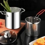 Тенджера за аспержи и паста 3L 16см с цедка Inox, снимка 6