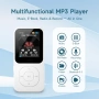 MP3 плейър в ретро стил с Bluetooth 5.3, мини музикален плейър 64 GB с високоговорител, бял, снимка 2