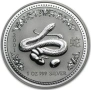 Сребро 1 oz Годината на Змията 2001, снимка 1