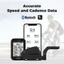 COOSPO BK805 2 в 1 Bluetooth/ANT+ сензор за скорост и каданс за велосипед, снимка 4