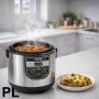 Промо комплект 1+1: Air Fryer Silver Crest Extra Large 8L / 2400W + Мултикукър Rosberg R51985E5 5L /, снимка 2