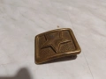 Военна месингова тока звезда, снимка 1
